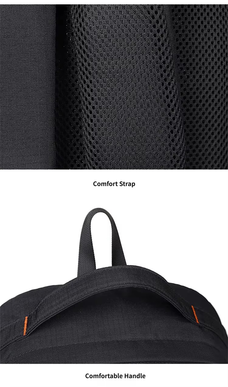 mesh comfort strap and padded handle