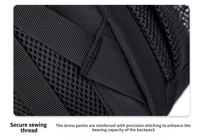 secure stitching at stress points