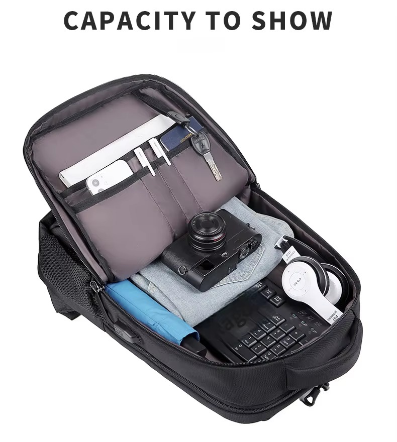 capacity display with organizer and camera