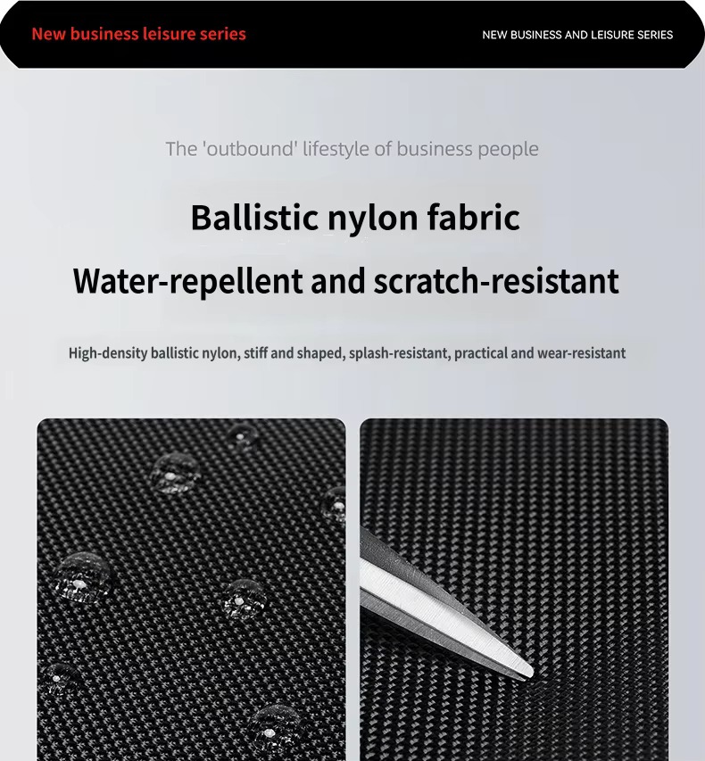 water and scratch tests on ballistic nylon