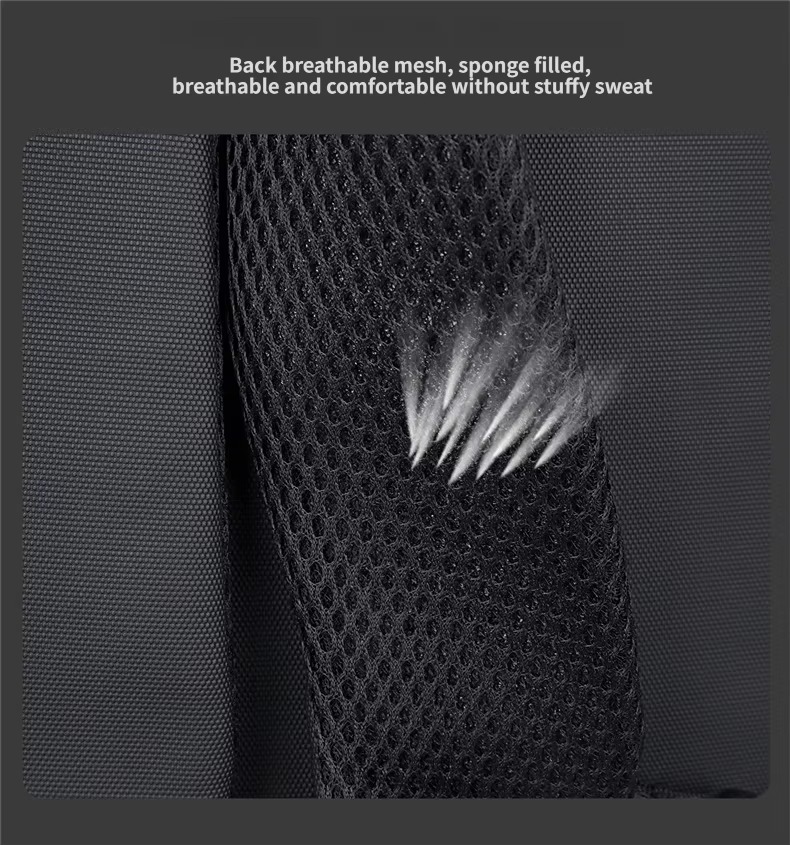 breathable sponge-filled back mesh
