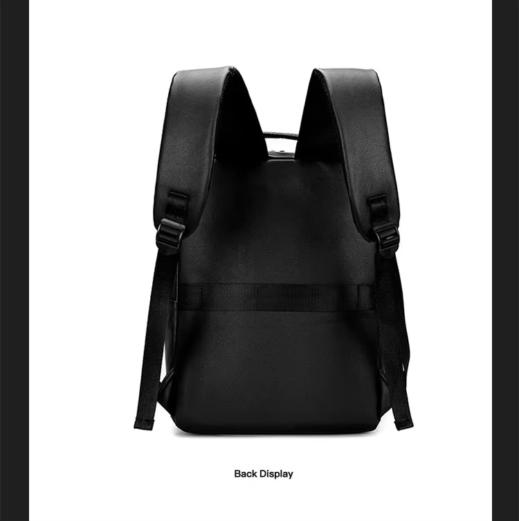 back view with luggage strap