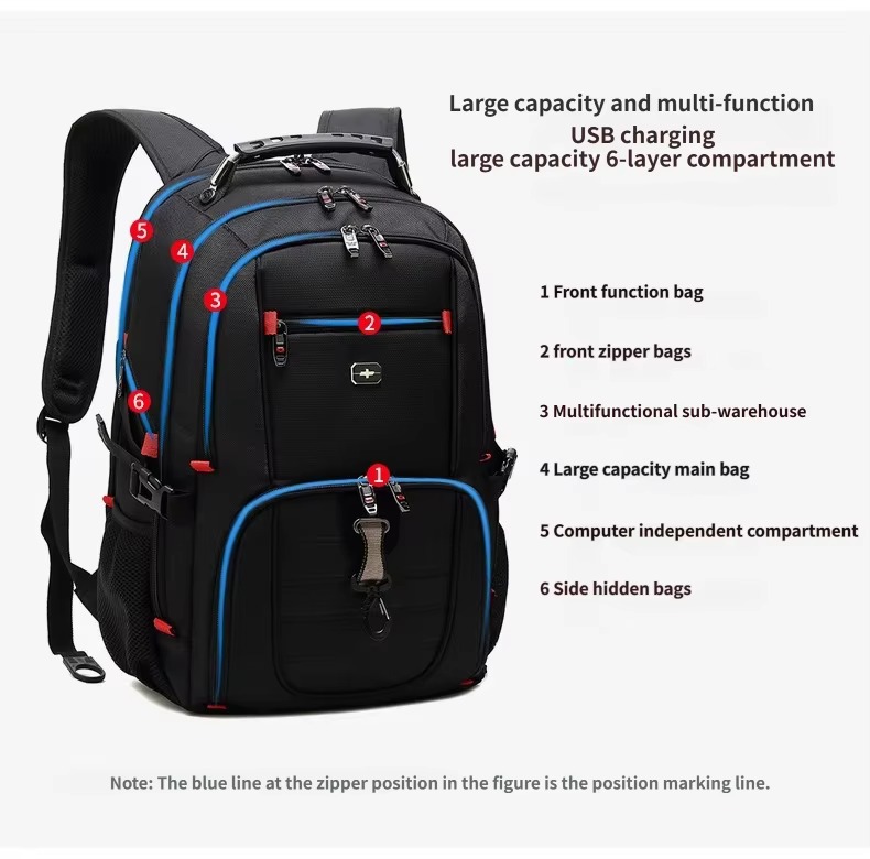 six-layer compartment layout