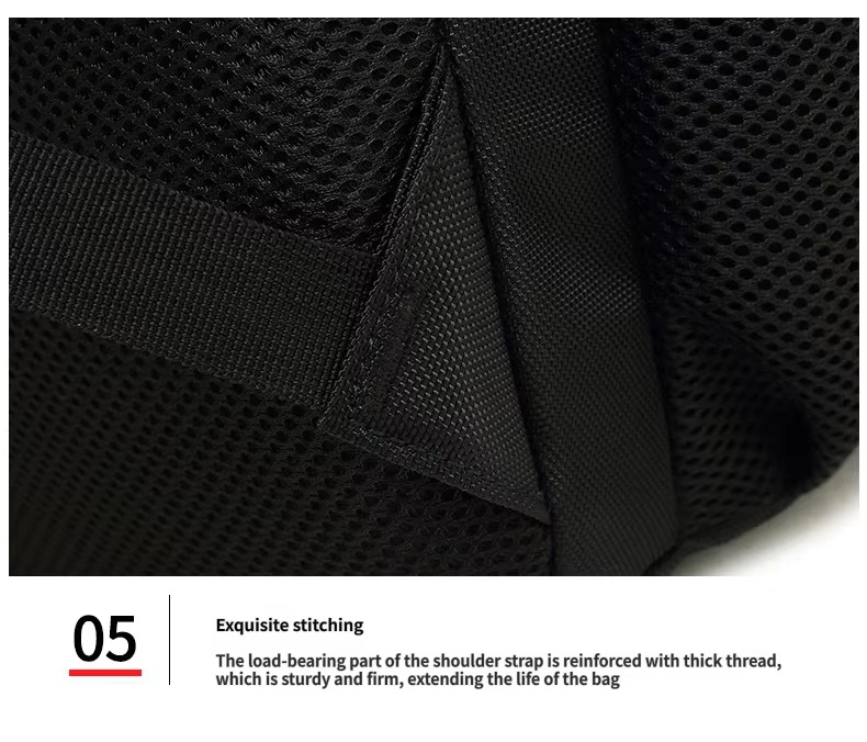 reinforced shoulder strap stitching