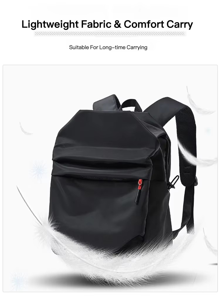 lightweight backpack with feathers