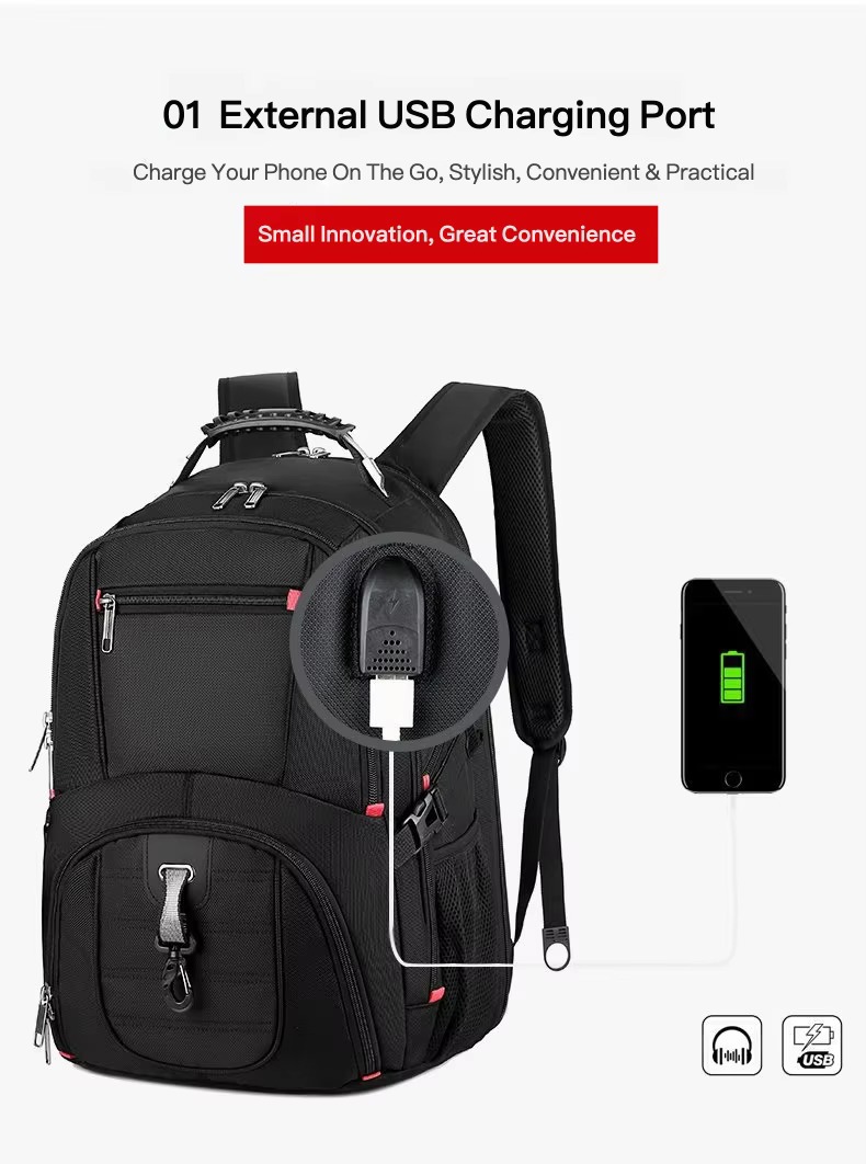 external usb charging port with phone cable connection