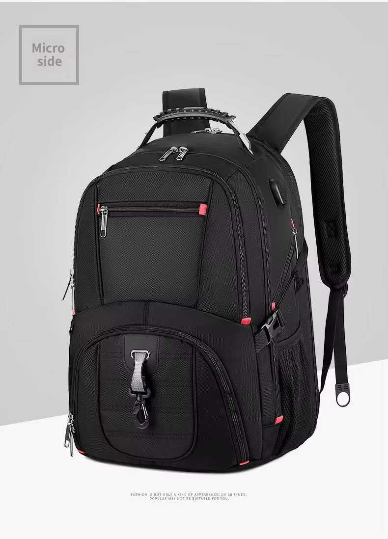 backpack micro side angle showing side pocket and straps