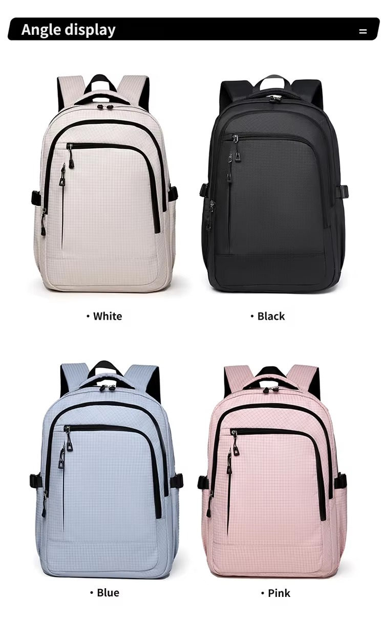 white, black, blue and pink color options