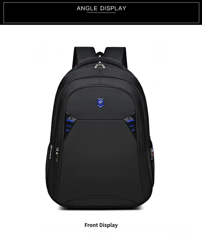 front view with blue accents
