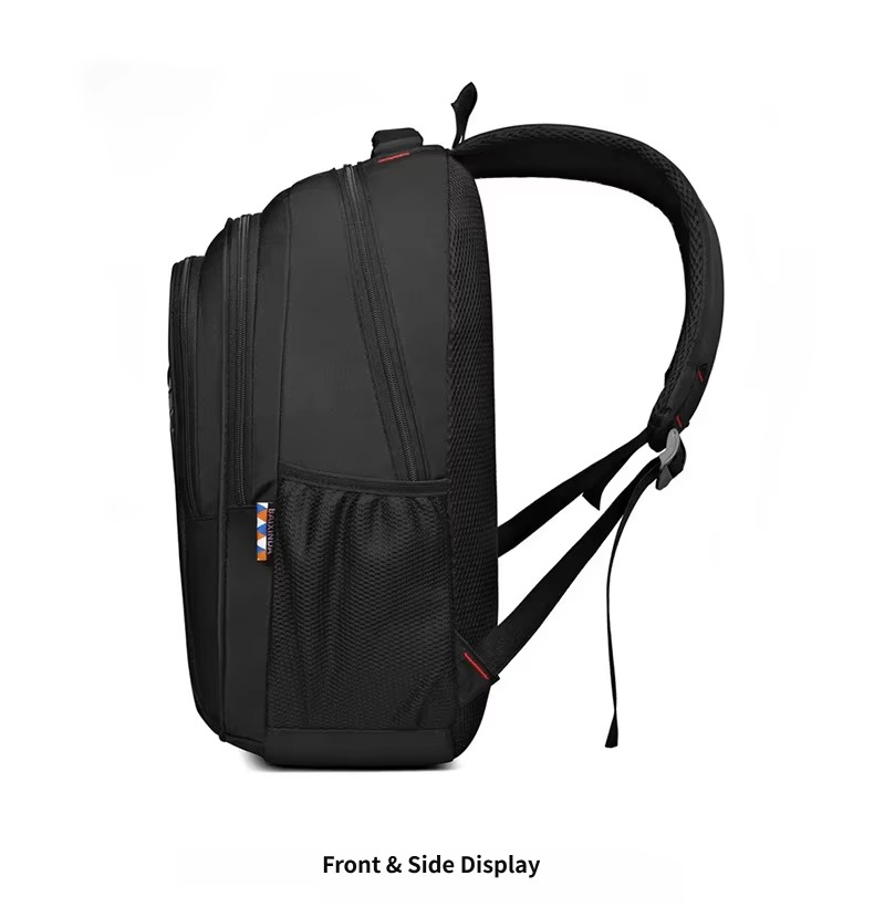 side view with mesh pocket