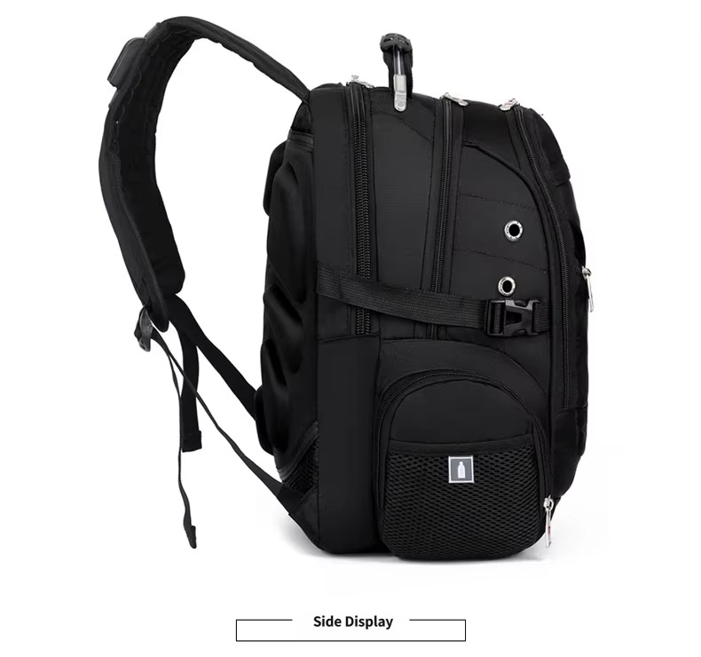 side view with mesh pocket
