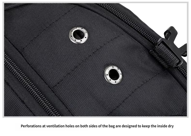 ventilation eyelets on side panel