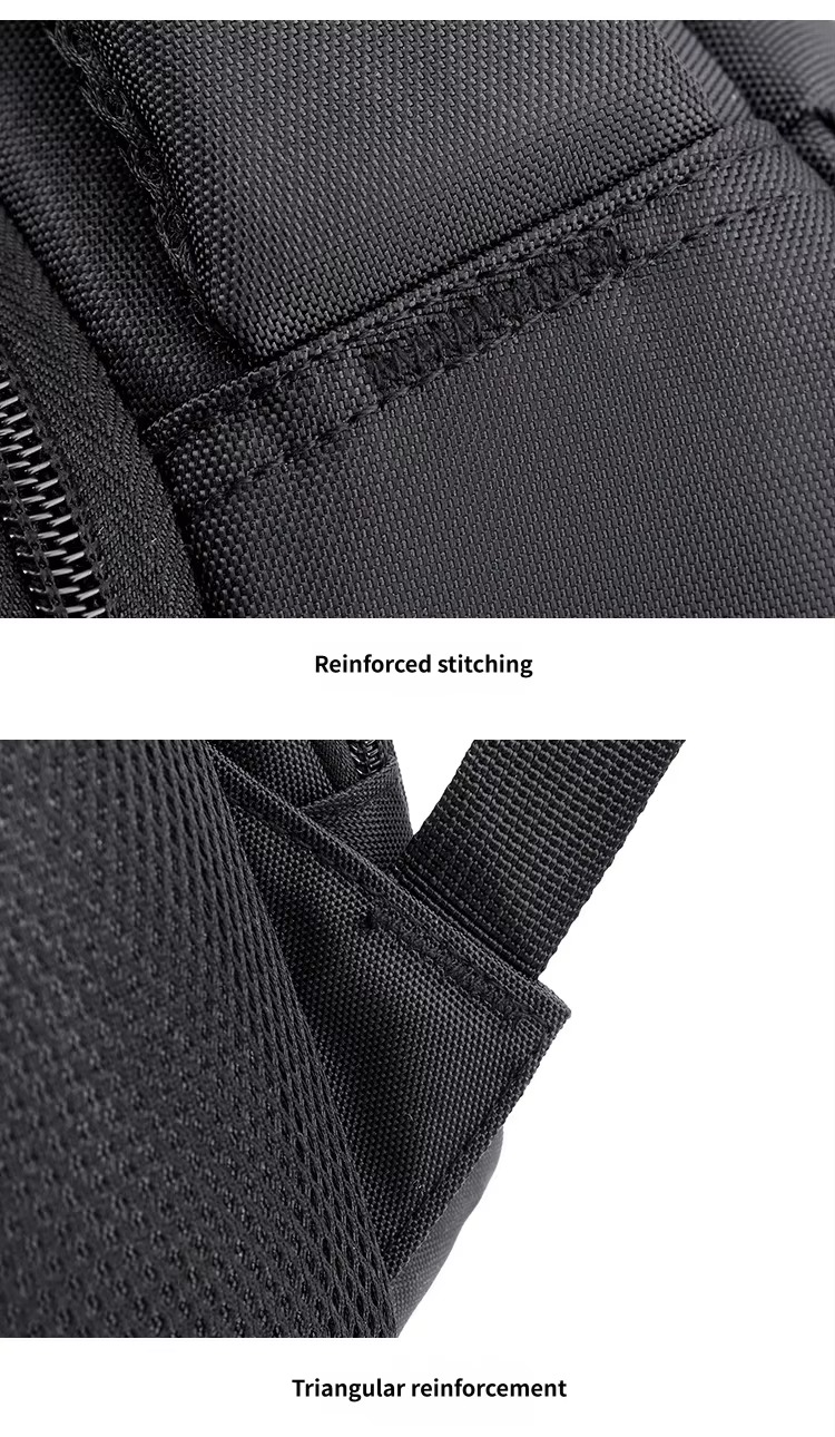 reinforced stitching and triangular reinforcement