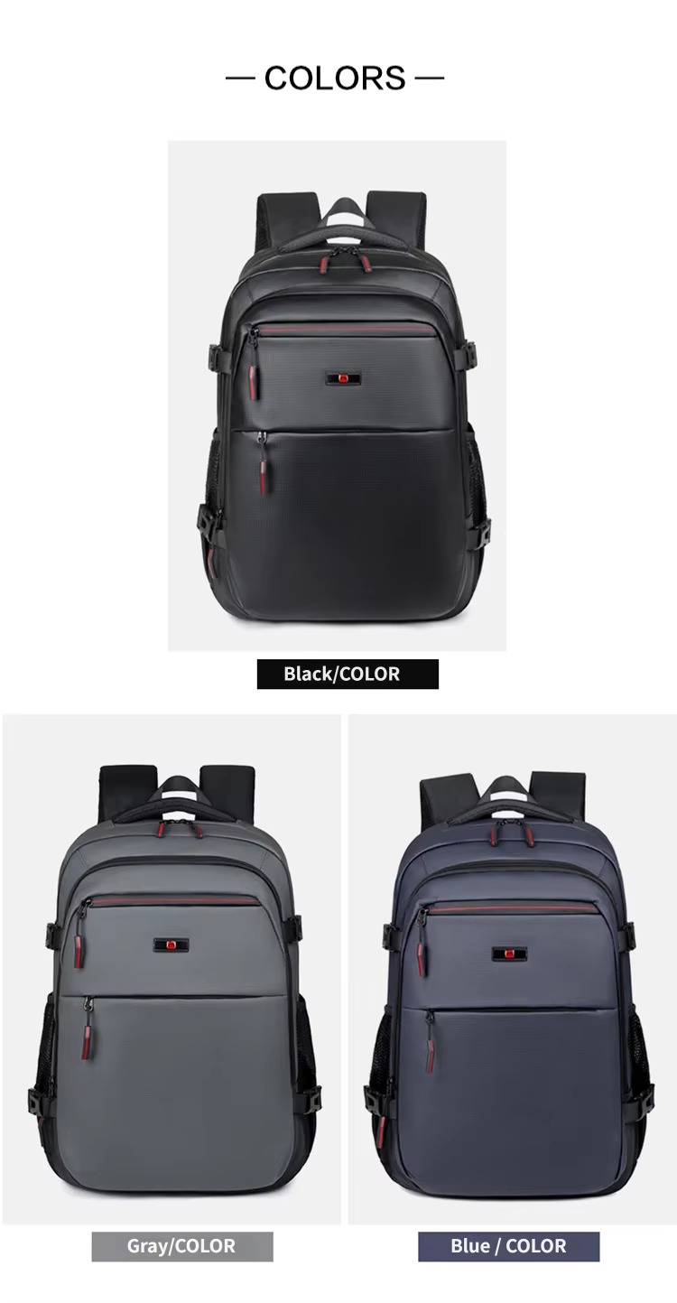 black, gray and blue color options