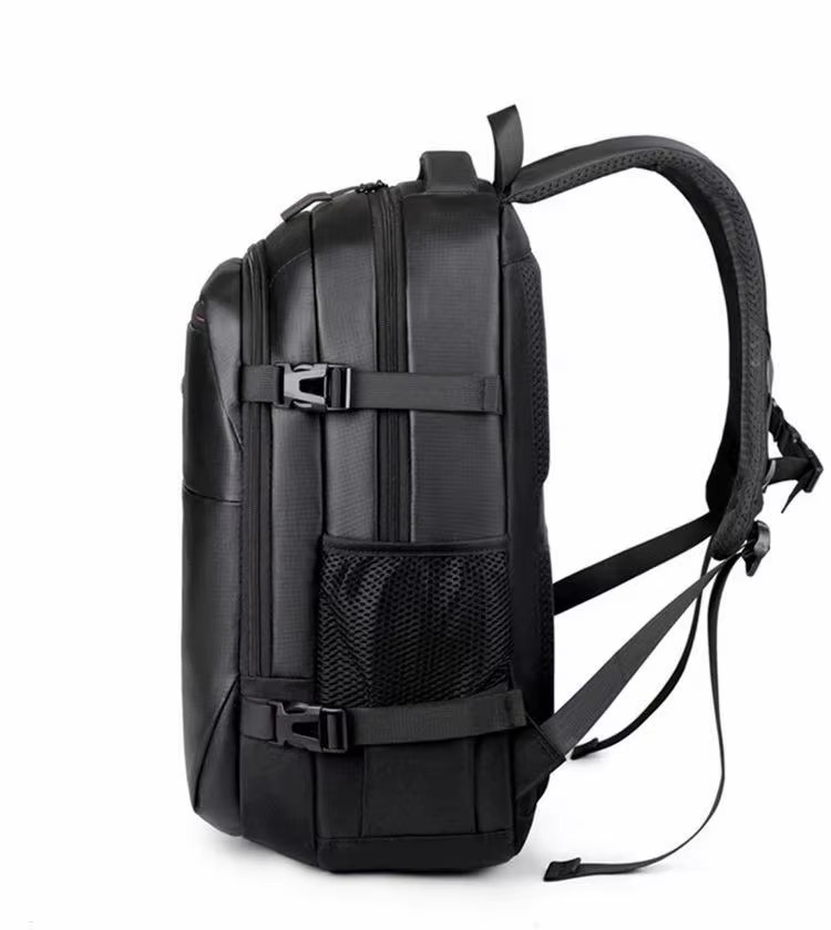 side view with buckles