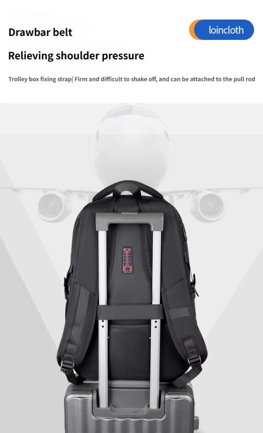 luggage strap on trolley handle