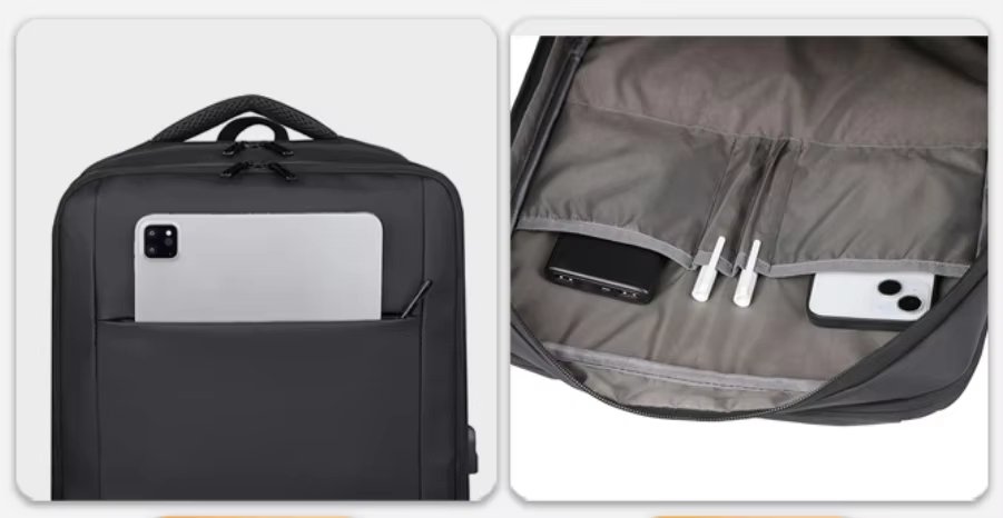 Water-Resistant USB Outdoor Business Travel Oxford Laptop Backpack product detail
