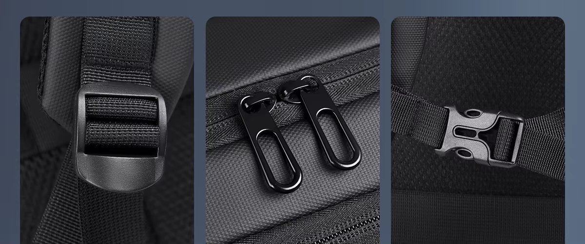 Expandable USB Business Travel Nylon Laptop Backpack product detail