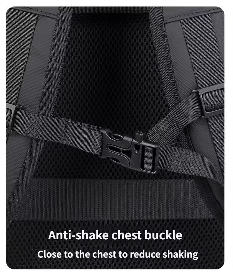 Water-Resistant Large Capacity Expandable Business Travel PU Leather Laptop Backpack product detail