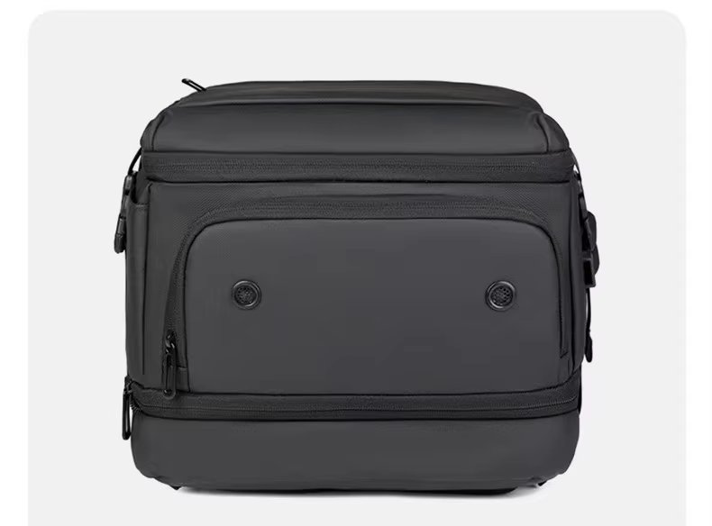 Water-Resistant Large Capacity Expandable Business Travel PU Leather Laptop Backpack product detail