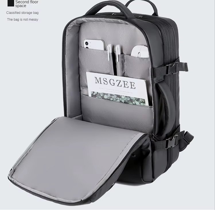 Water-Resistant Expandable Business Polyester Laptop Backpack product detail