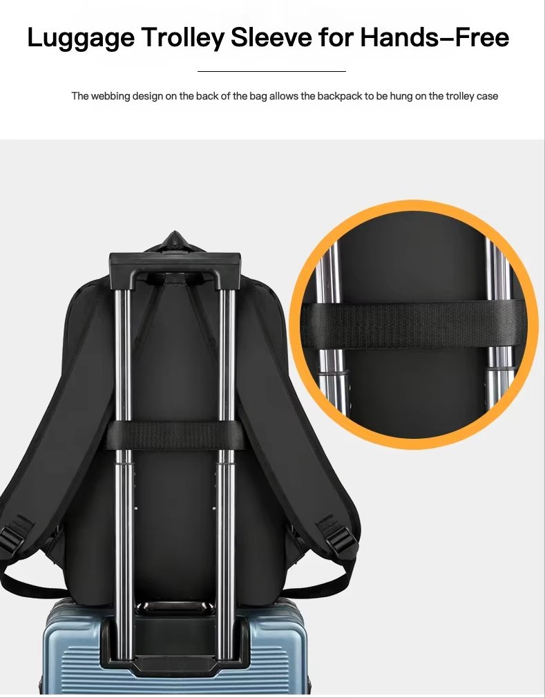 Anti-Theft Water-Resistant Large Capacity USB Business Oxford Laptop Backpack product detail