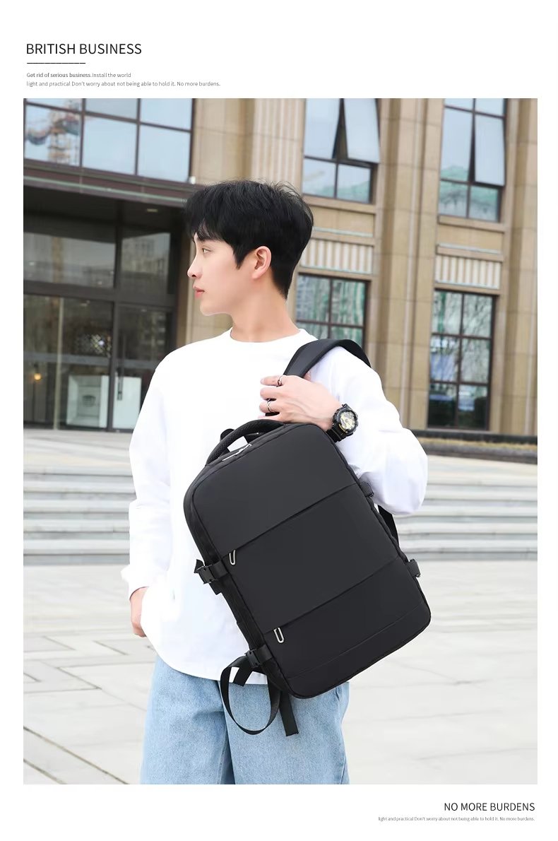 Anti-Theft Water-Resistant Large Capacity USB Business Oxford Laptop Backpack product detail