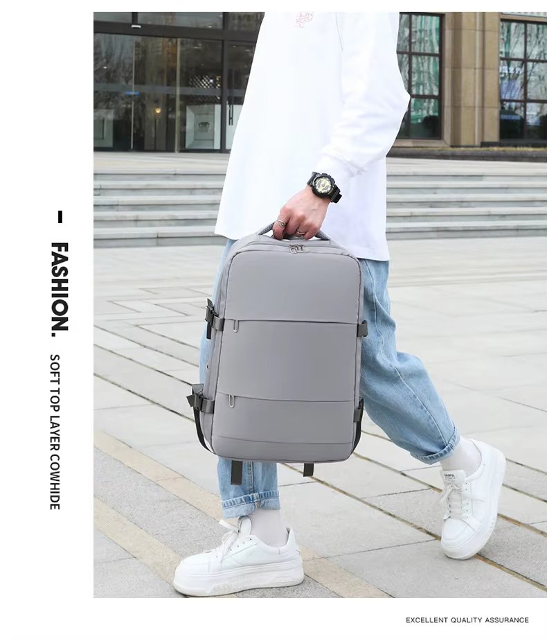 Anti-Theft Water-Resistant Large Capacity USB Business Oxford Laptop Backpack product detail