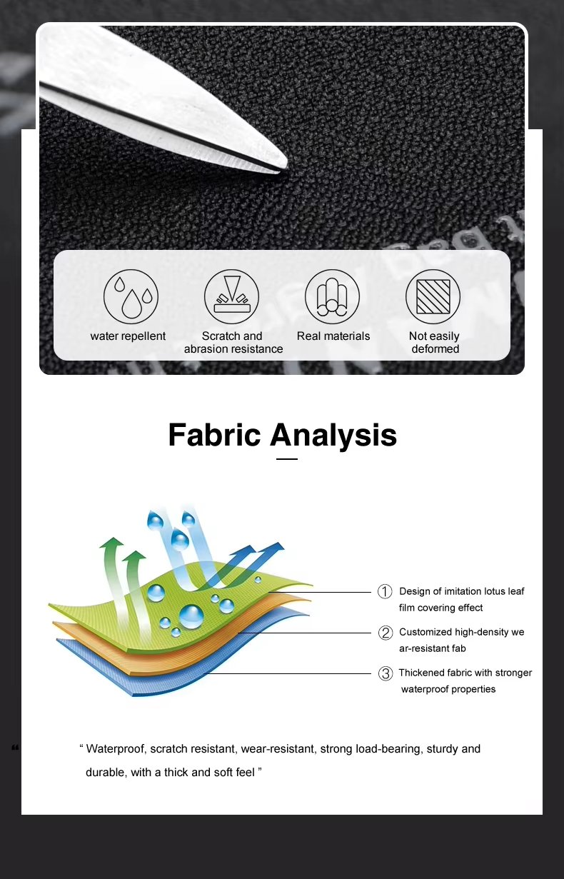 Water-Resistant Large Capacity USB Business School Oxford Laptop Backpack product detail