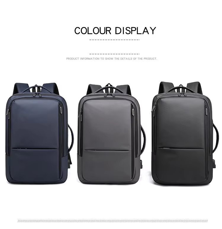 Water-Resistant Lightweight USB Travel Nylon Laptop Backpack product detail