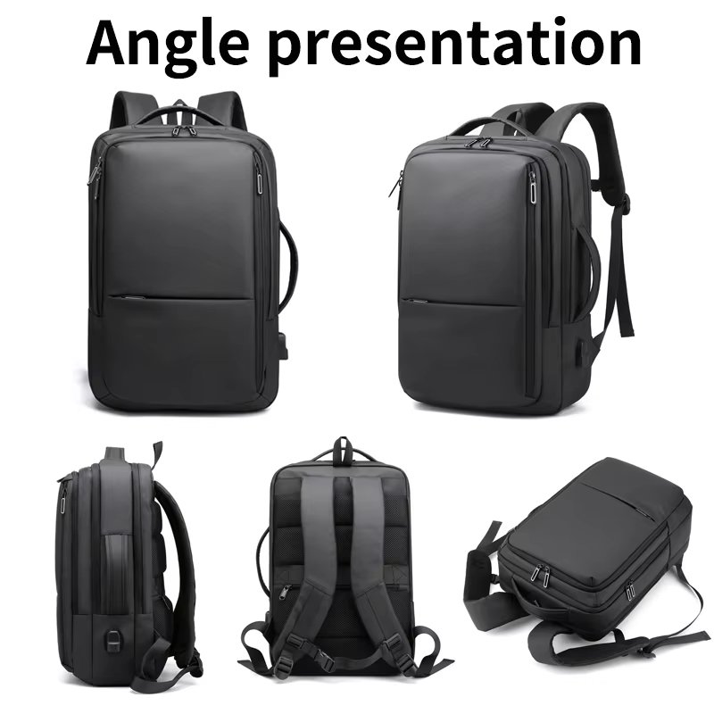 Water-Resistant Lightweight USB Travel Nylon Laptop Backpack product detail