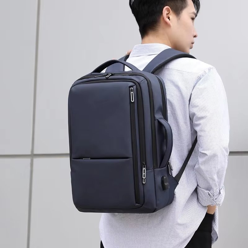 Water-Resistant Lightweight USB Travel Nylon Laptop Backpack product detail