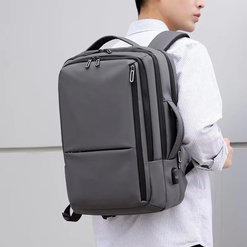 Water-Resistant Lightweight USB Travel Nylon Laptop Backpack product detail