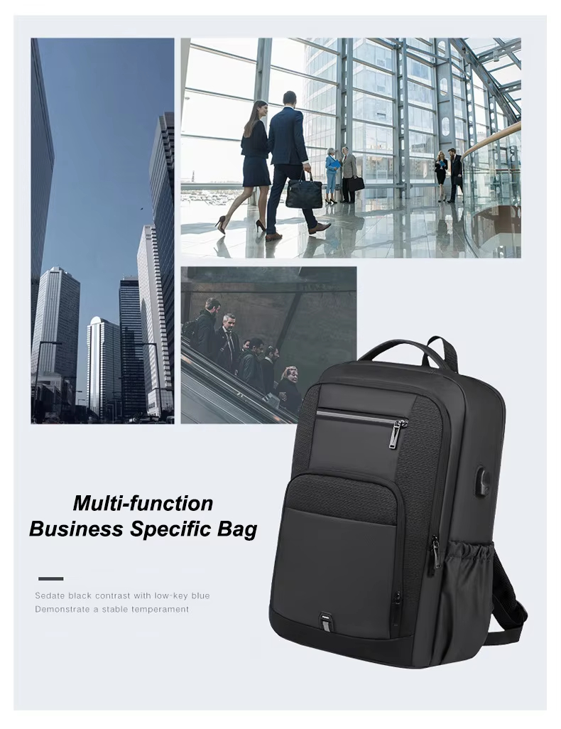 Large Capacity Lightweight Modern Business Travel Oxford Laptop Backpack product detail