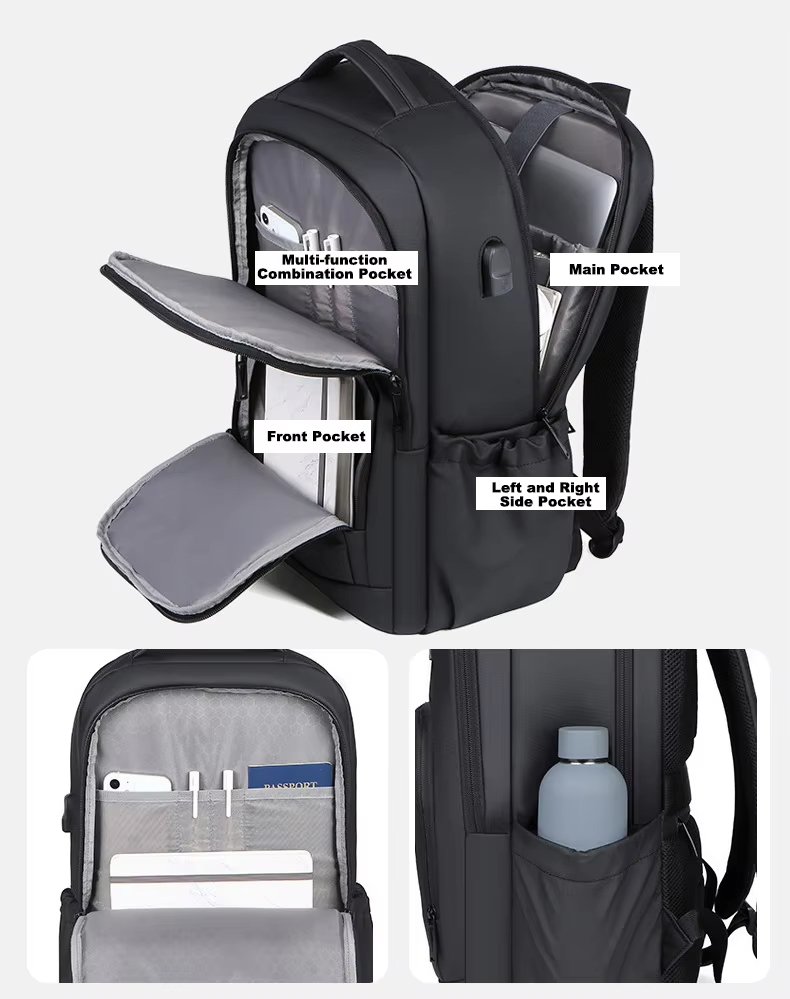 Large Capacity Lightweight Modern Business Travel Oxford Laptop Backpack product detail