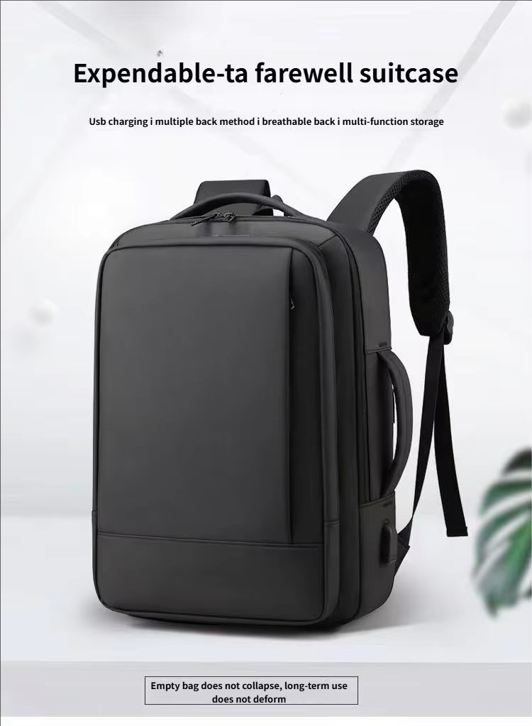 Anti-Theft Water-Resistant Large Capacity Expandable Business Oxford Laptop Backpack product detail