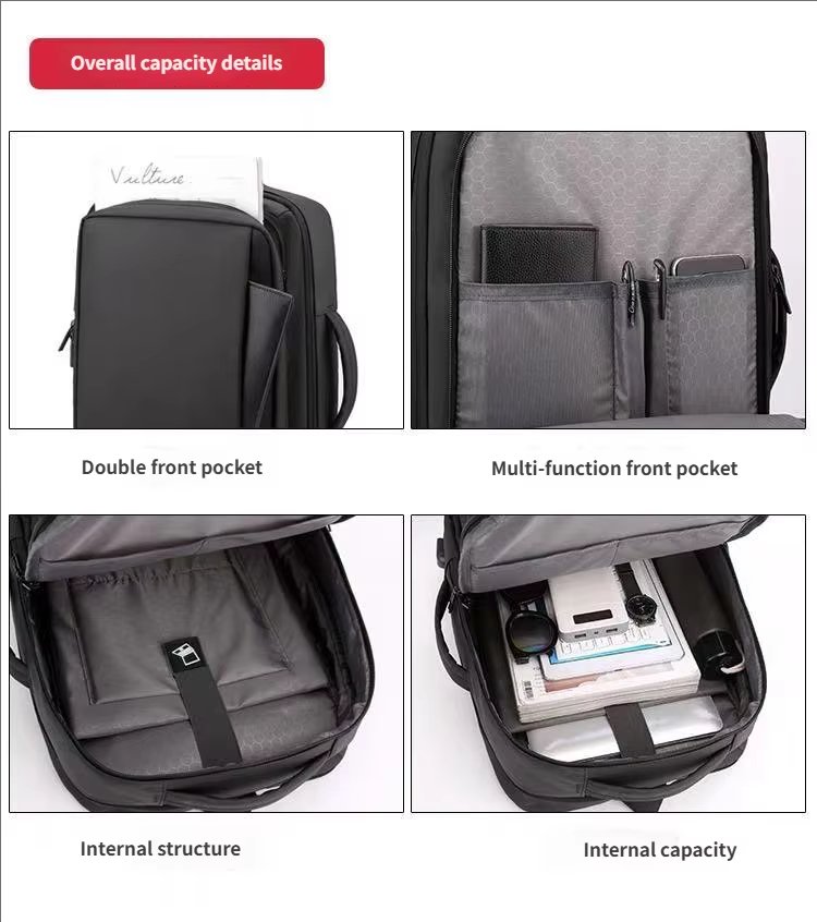 Anti-Theft Water-Resistant Large Capacity Expandable Business Oxford Laptop Backpack product detail