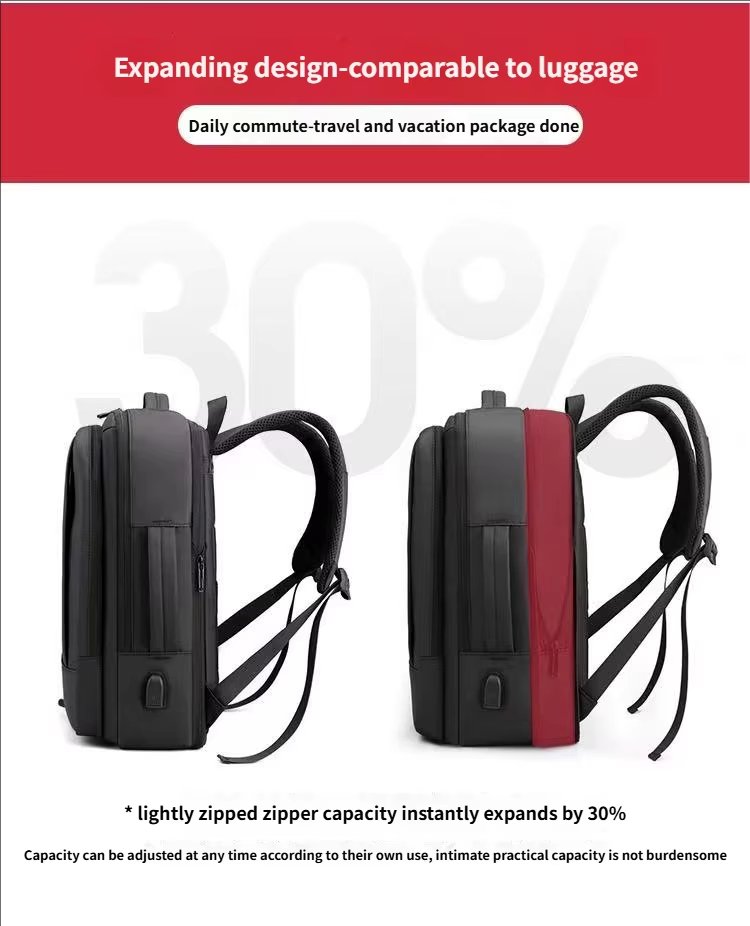 Anti-Theft Water-Resistant Large Capacity Expandable Business Oxford Laptop Backpack product detail