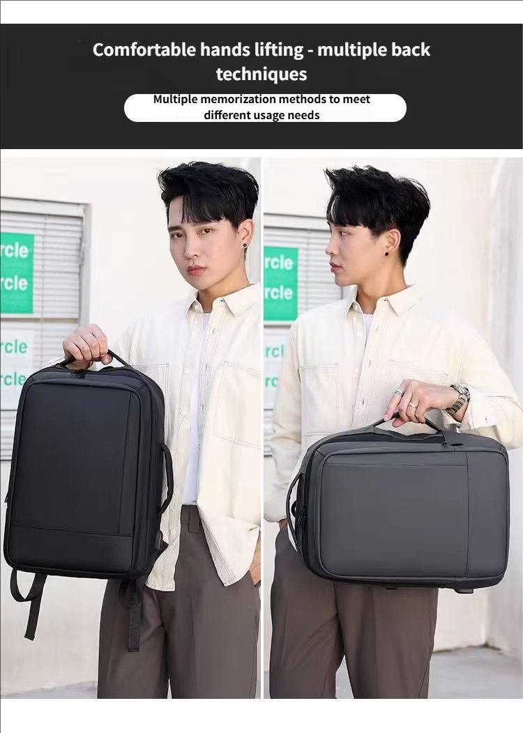 Anti-Theft Water-Resistant Large Capacity Expandable Business Oxford Laptop Backpack product detail