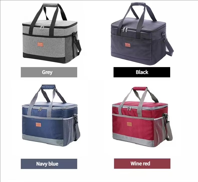 Adjustable Strap Crossbody Thermal Cooler Bag Portable Waterproof Double Layer Aluminum Foil Thickened Picnic Lunch - product detail