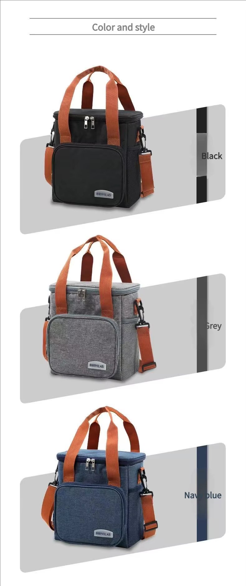 Custom Large Capacity Oxford Cloth Tote Bag Collapsible Cooler for Beach Picnic Shopping and Grocery Tote - product detail