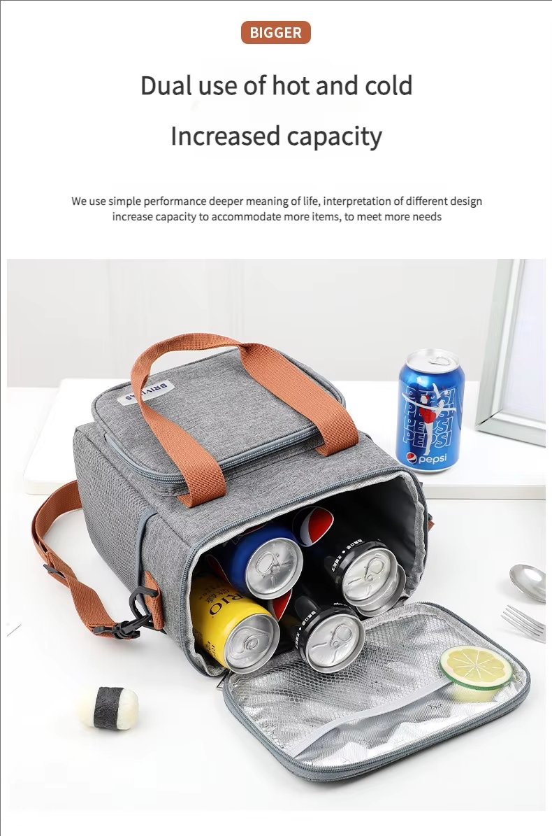 Custom Large Capacity Oxford Cloth Tote Bag Collapsible Cooler for Beach Picnic Shopping and Grocery Tote - product detail