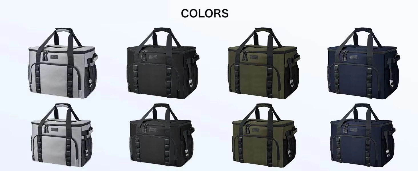 gray, black, army green and navy colors