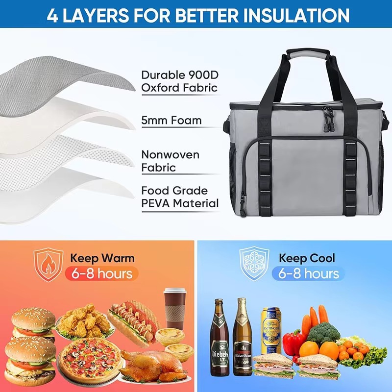 4-layer insulation and keep warm or cool 6-8 hours