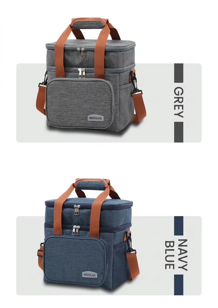 gray and navy blue color options shown side by side