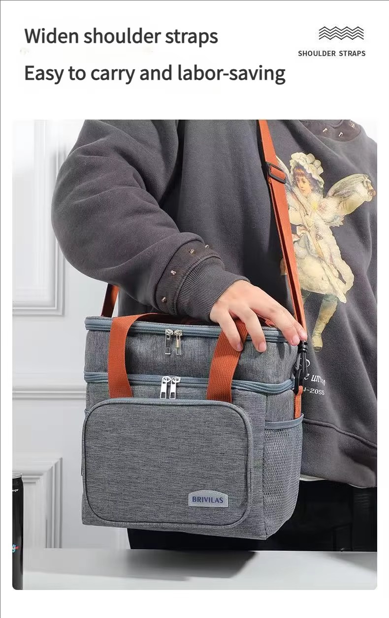 man carrying the bag with widened shoulder strap