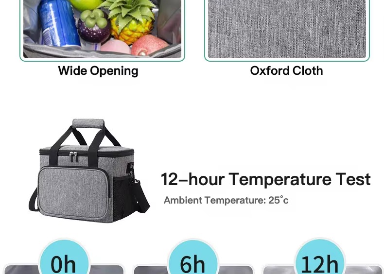 wide opening, Oxford cloth and 12-hour temperature test