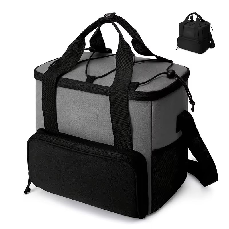 Large Capacity Outdoor Waterproof Thermal Insulation Backpack with Reflective Strips Portable Refrigerated Insulated Cooler B - product detail
