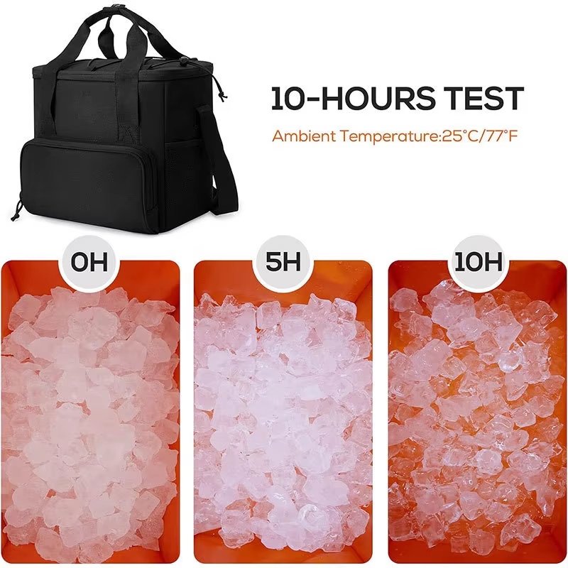 Large Capacity Outdoor Waterproof Thermal Insulation Backpack with Reflective Strips Portable Refrigerated Insulated Cooler B - product detail