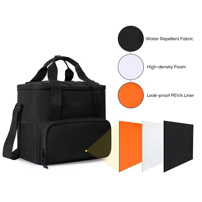 Large Capacity Outdoor Waterproof Thermal Insulation Backpack with Reflective Strips Portable Refrigerated Insulated Cooler B - product detail
